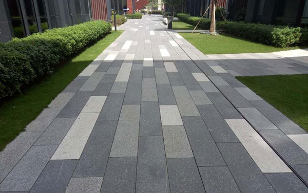 仿石透水磚案例